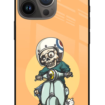 Undead Biker iPhone 13 Pro Max Glass Case