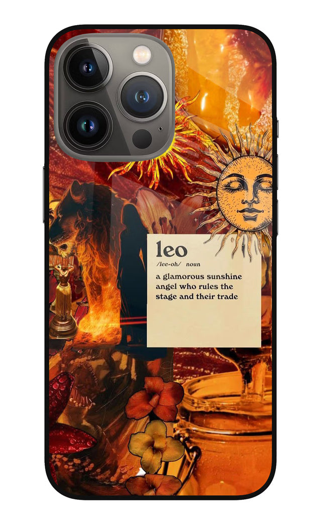 Leo Zodiac iPhone 13 Pro Max Glass Case