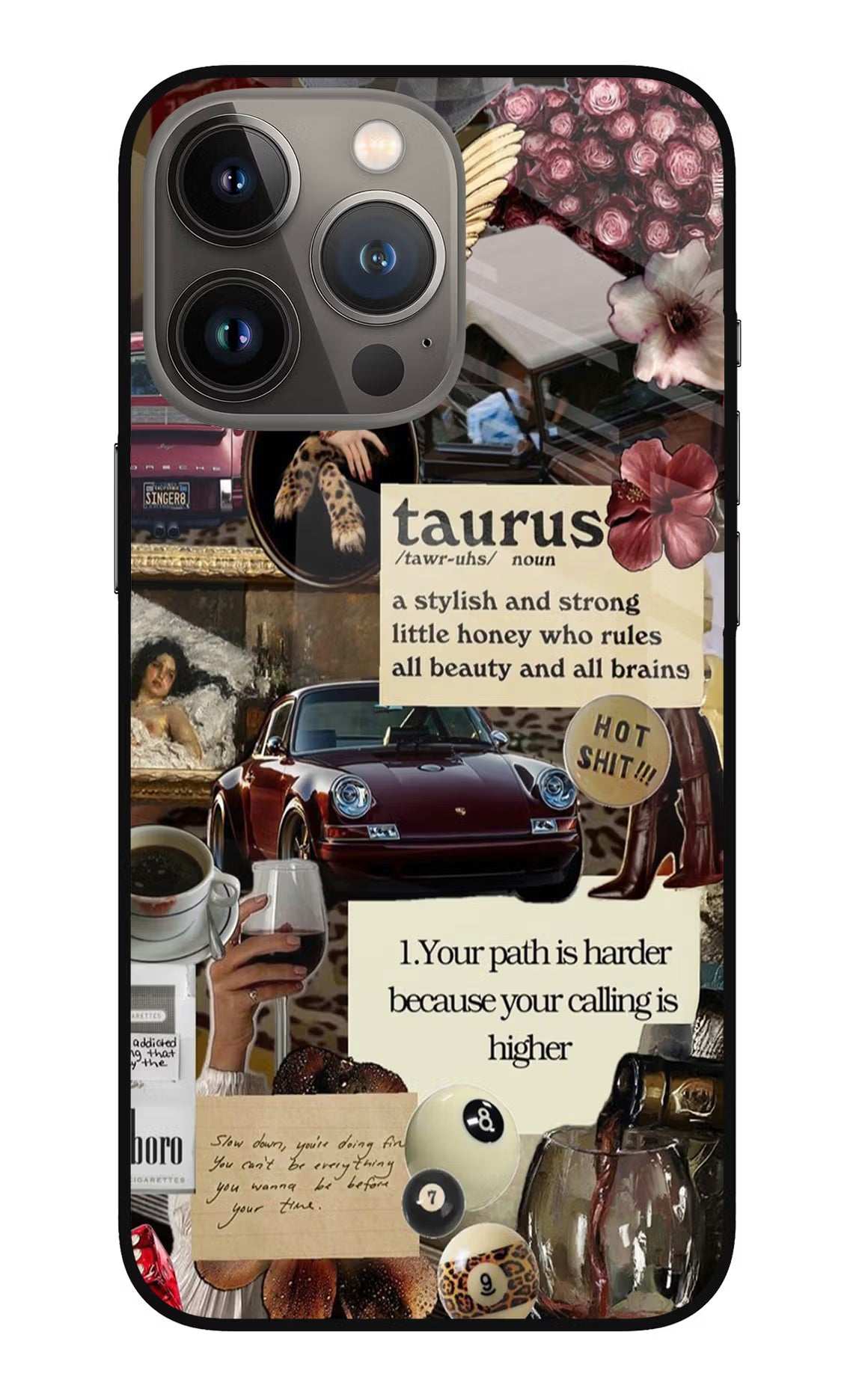 Taurus Zodiac iPhone 13 Pro Max Glass Case Back Cover by Casekaro