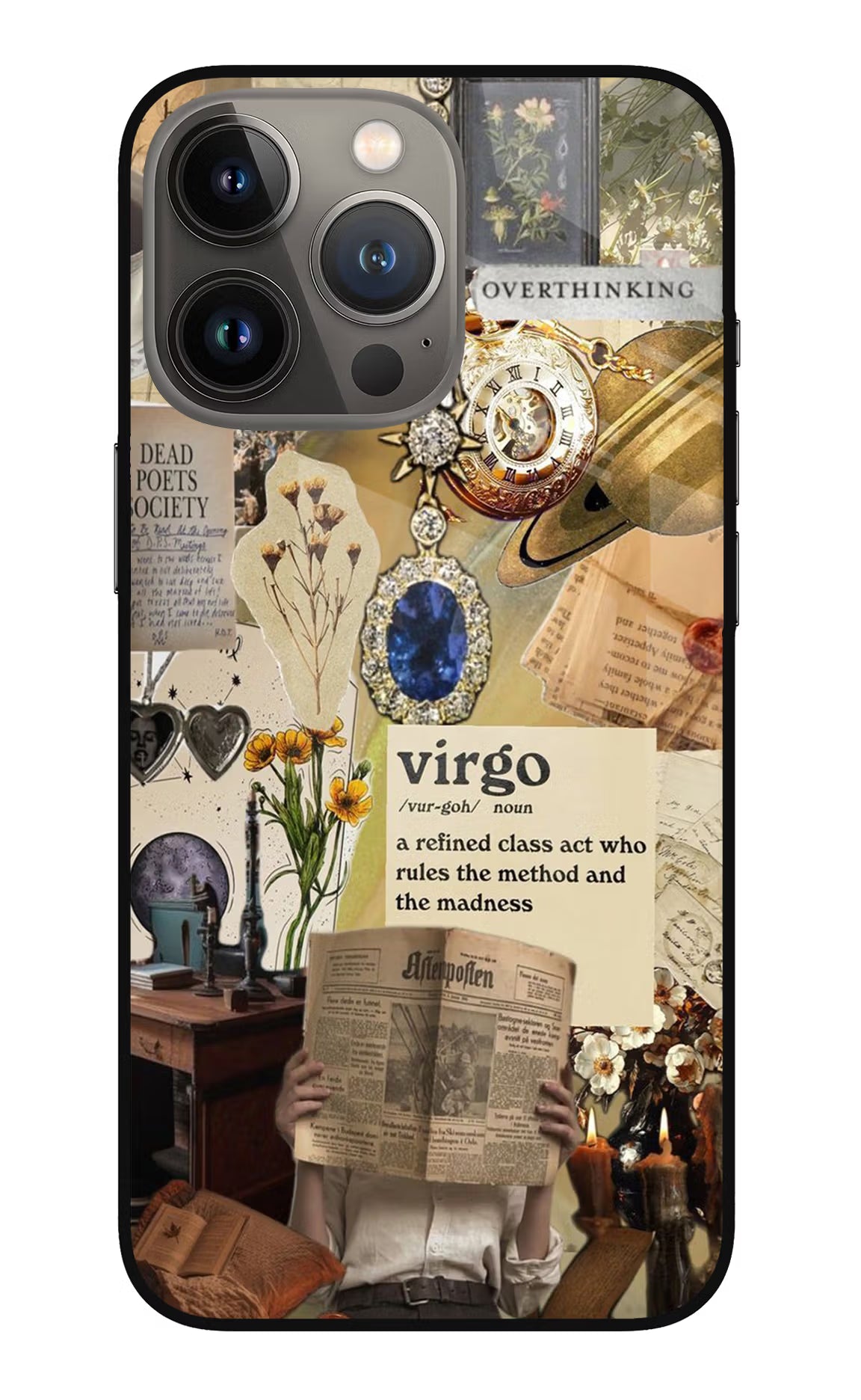 Virgo Zodiac iPhone 13 Pro Max Glass Case Back Cover by Casekaro