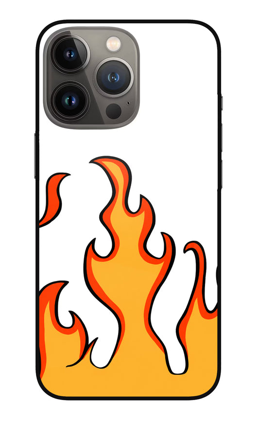 Fired Up – White iPhone 13 Pro Max Glass Case