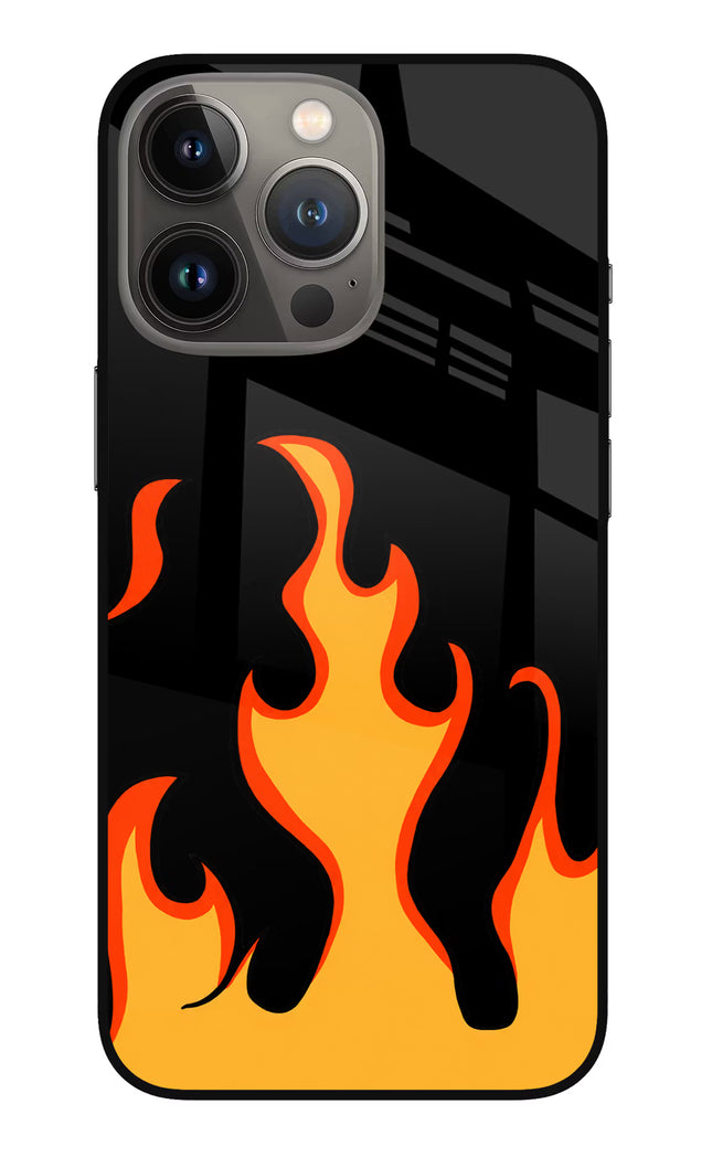 Fired Up – Black iPhone 13 Pro Max Glass Case