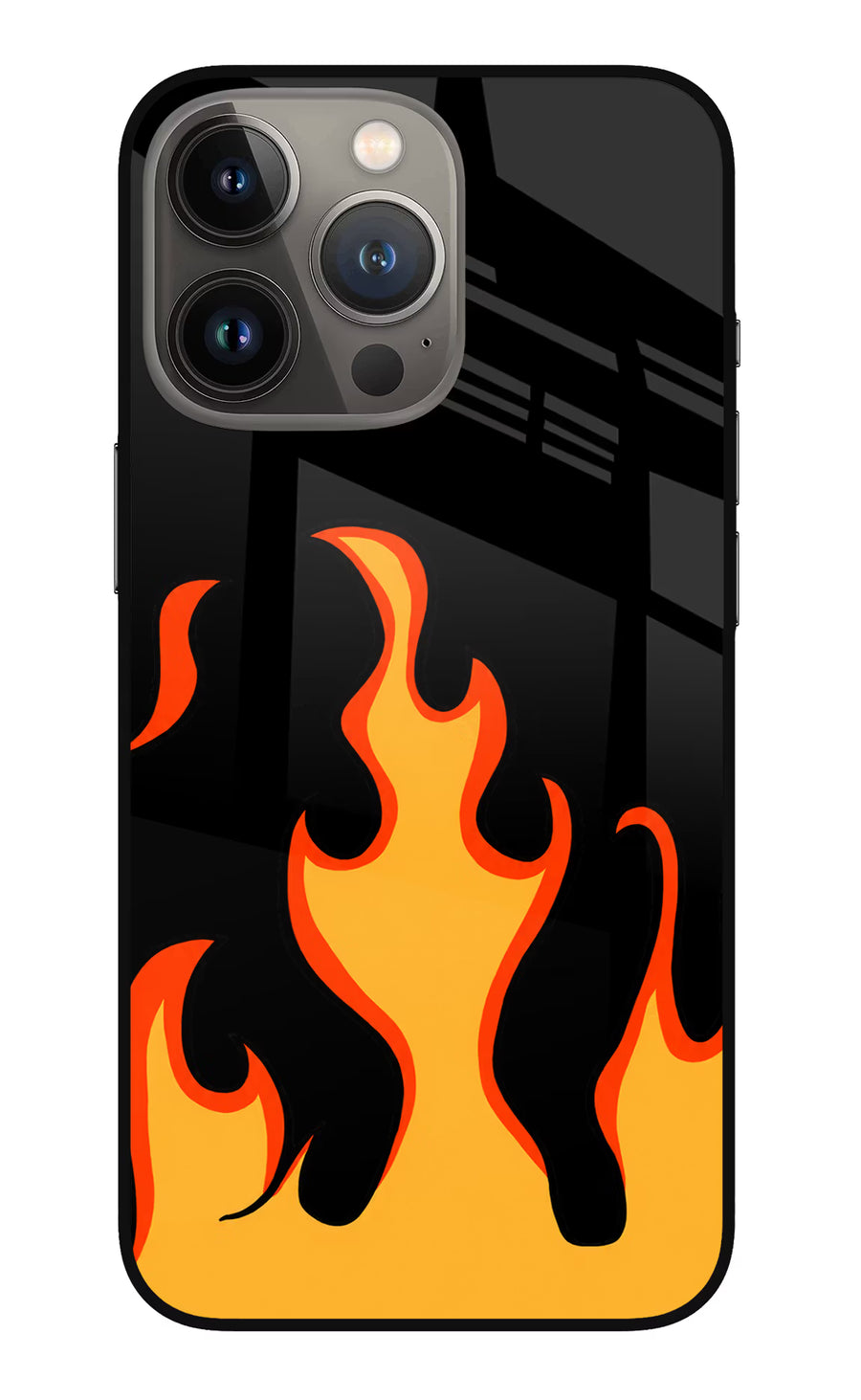 Fired Up – Black iPhone 13 Pro Max Back Cover, Metal case