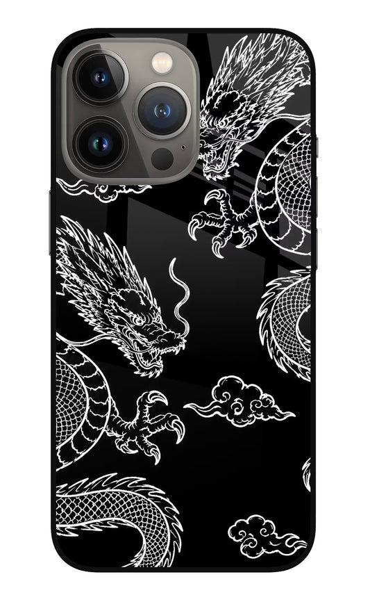 Twin Dragons iPhone 13 Pro Max Glass Case