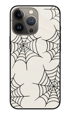Spider Web iPhone 13 Pro Max Glass Case