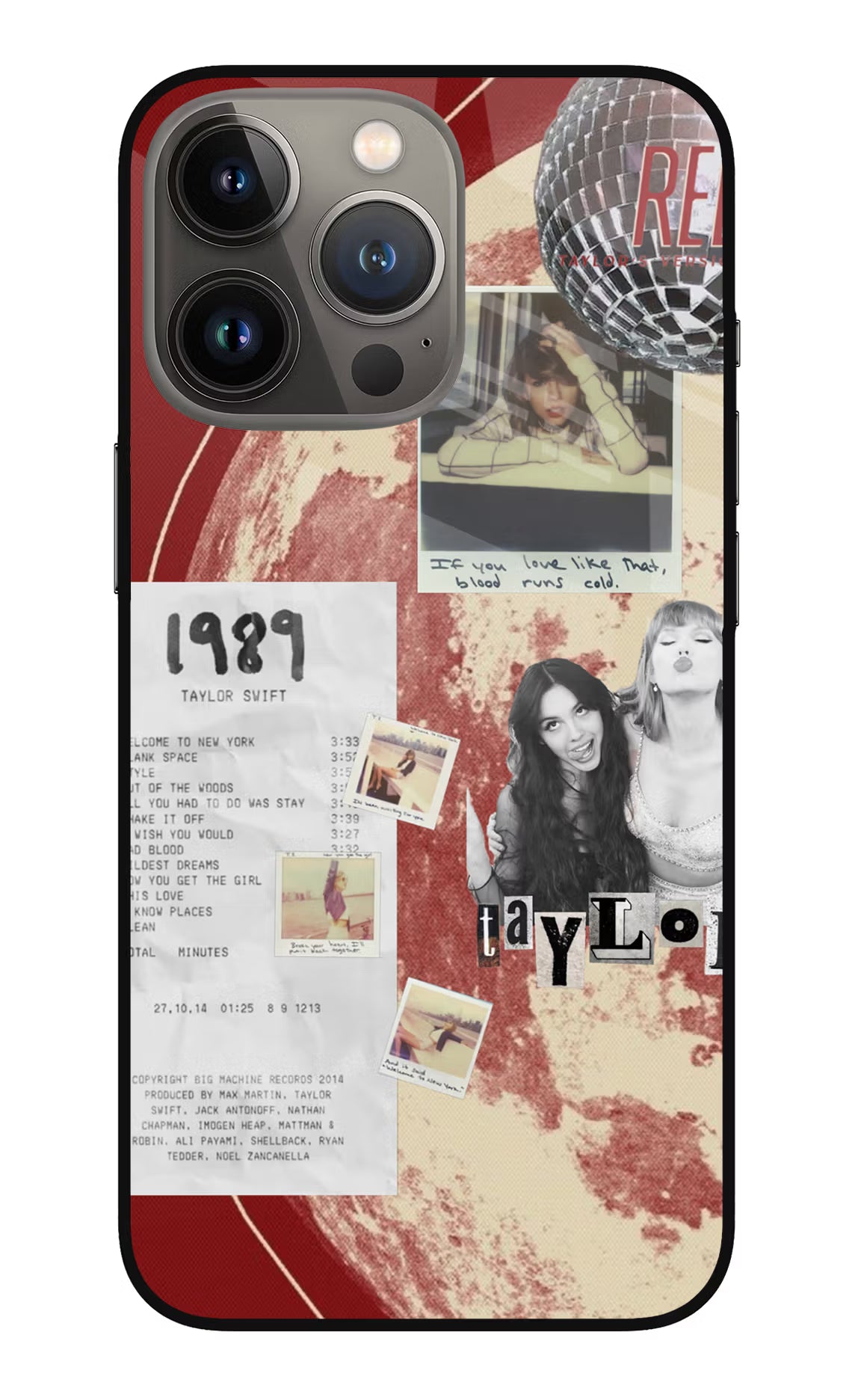 Taylor Swift iPhone 13 Pro Max Glass Case Back Cover by Casekaro