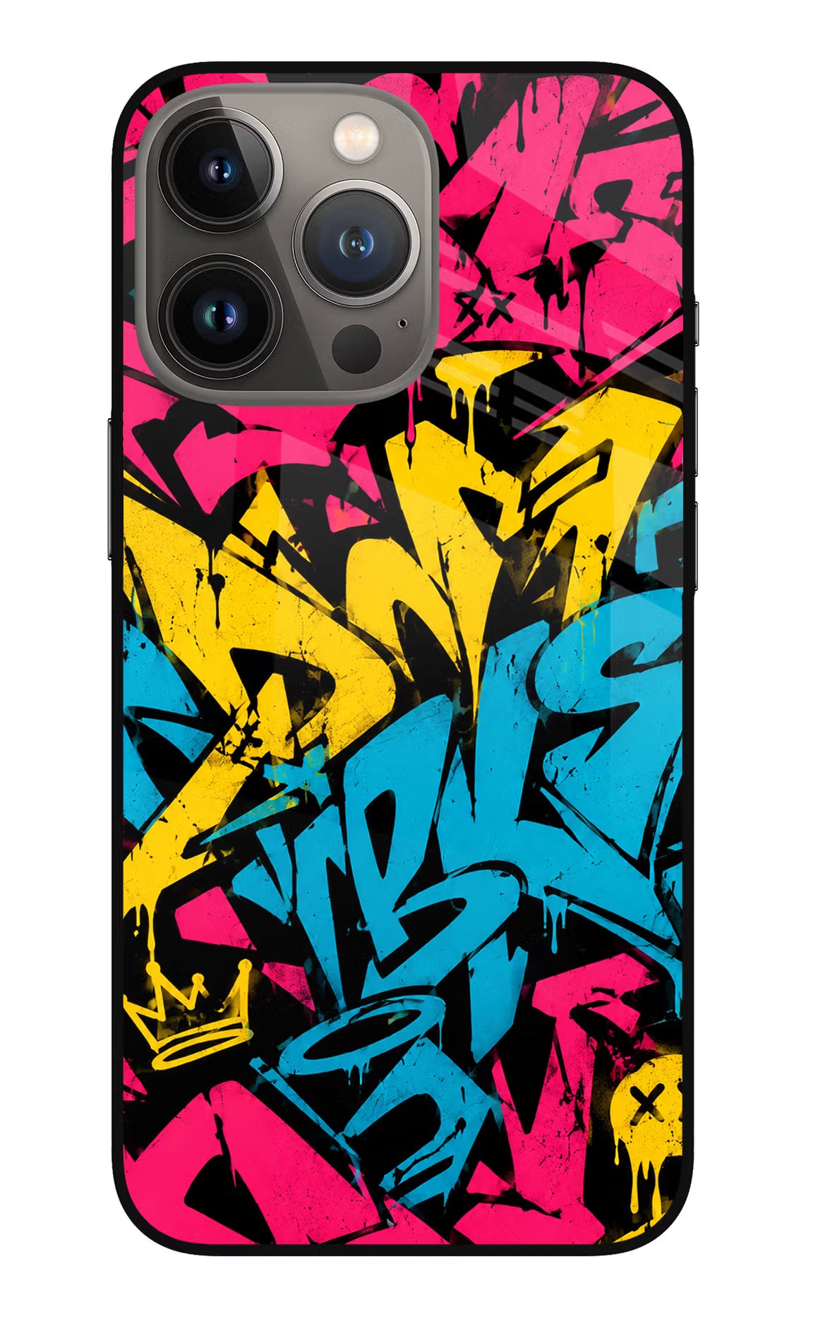 Graffiti Vibe iPhone 13 Pro Max Glass Case