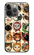 Cool Cat iPhone 13 Pro Max Glass Case