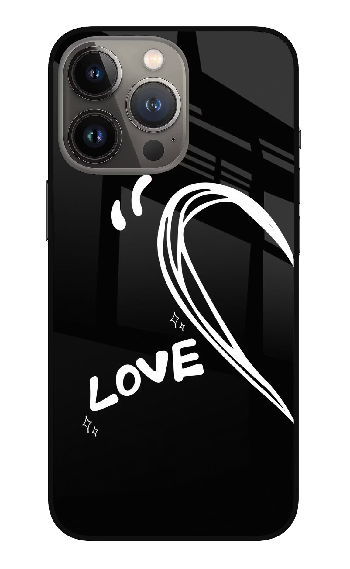 Love Line iPhone 13 Pro Max Glass Case