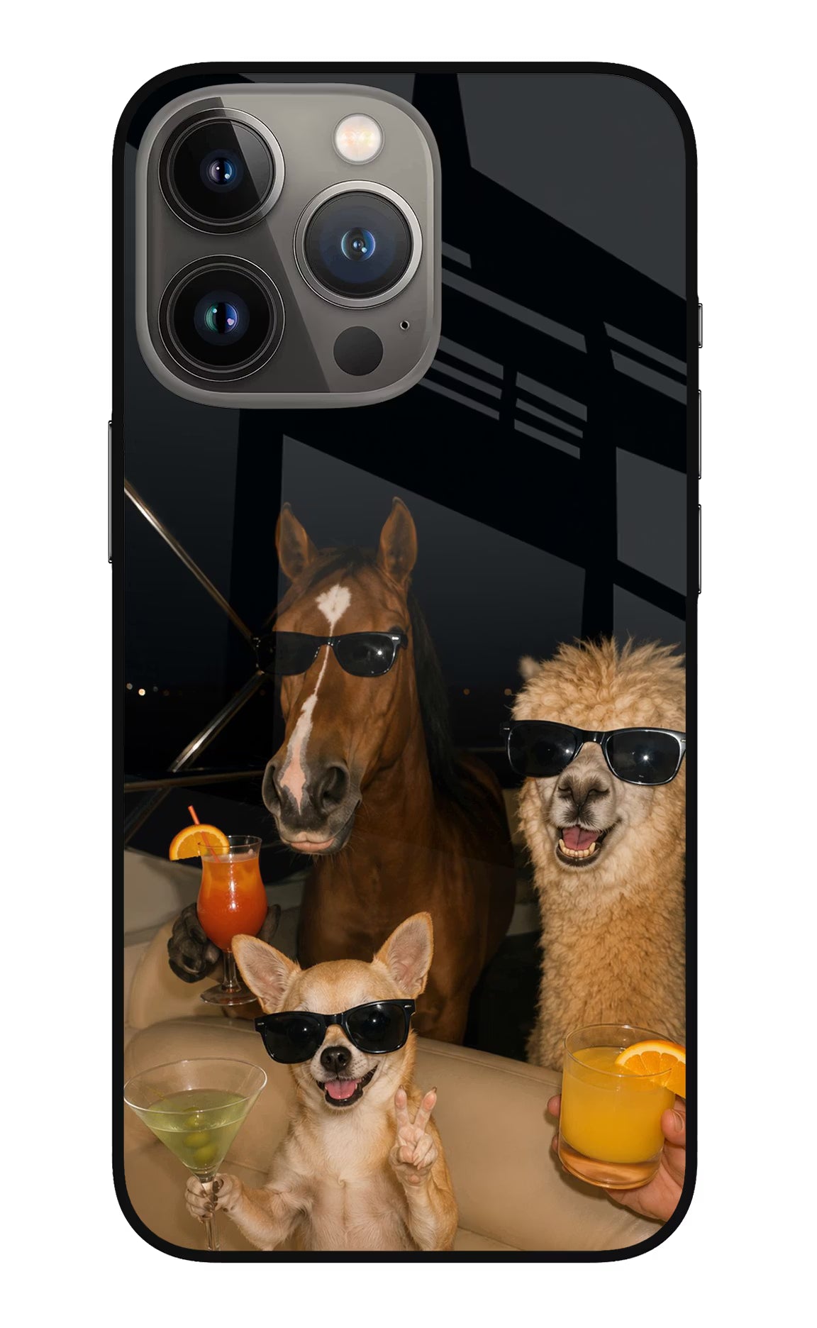 Party Squad iPhone 13 Pro Max Glass Case