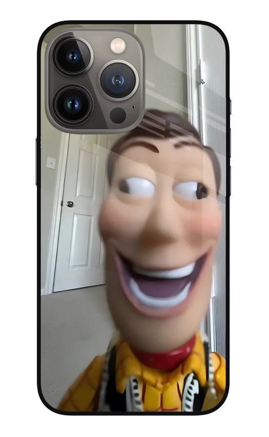 Side Eye Woody iPhone 13 Pro Max Glass Case