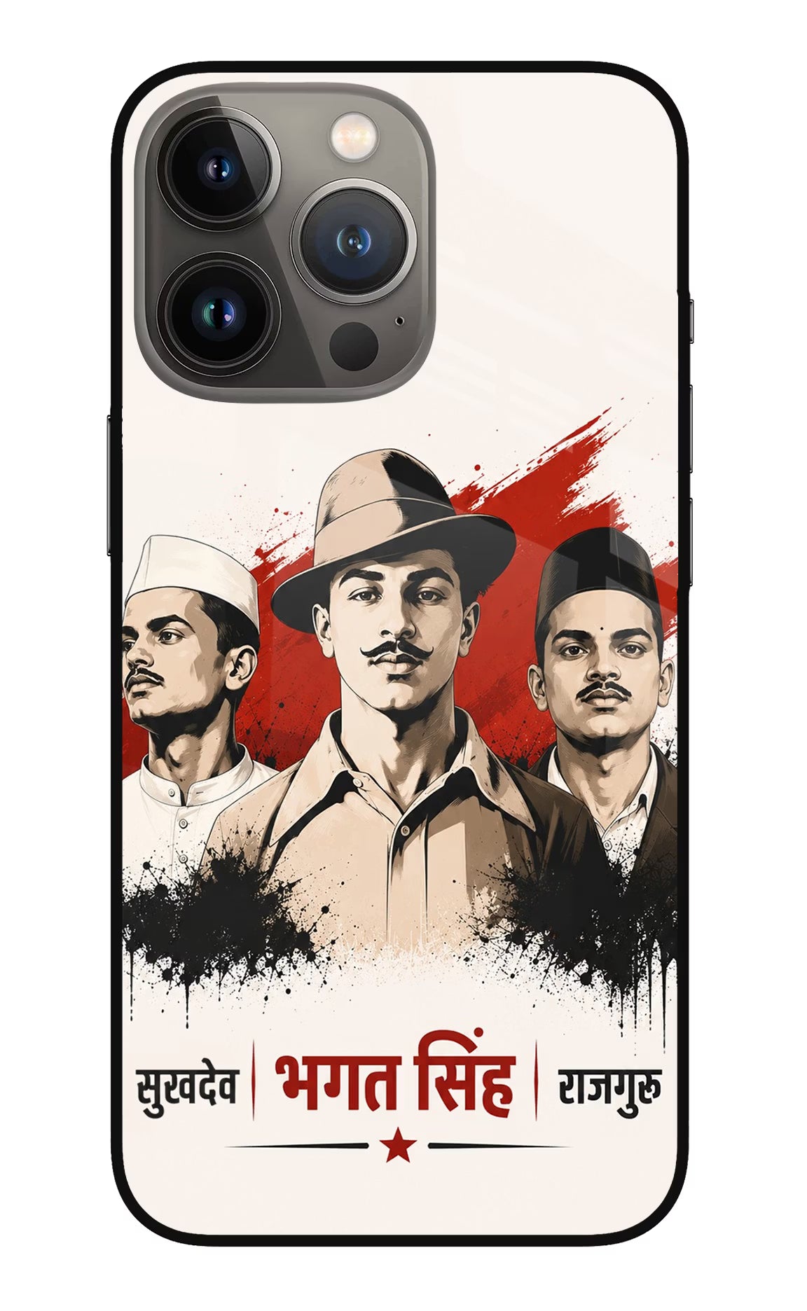 Sardar Patel Iron Will iPhone 13 Pro Max Glass Case