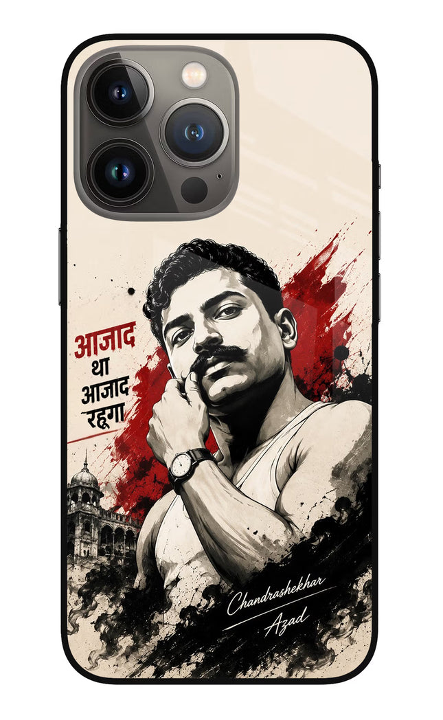 Chandrashekhar Azad Fearless iPhone 13 Pro Max Glass Case