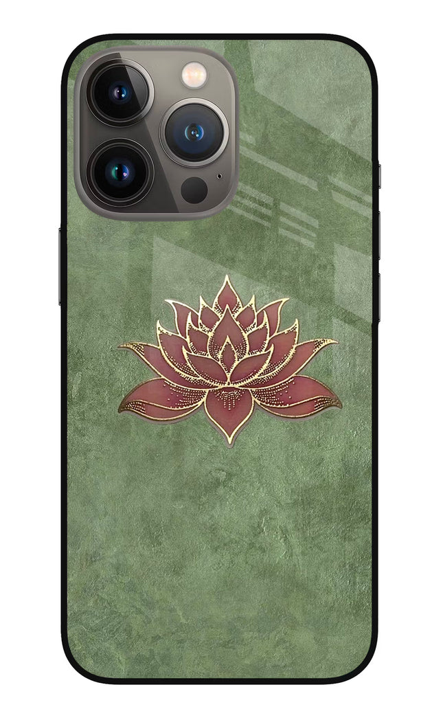 Lotus Grace iPhone 13 Pro Max Glass Case