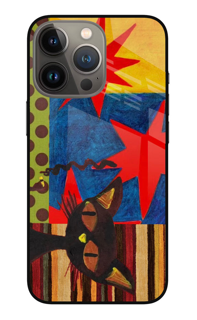 Pop Cat iPhone 13 Pro Max Glass Case