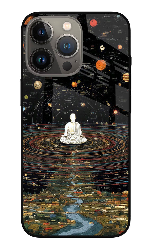 Space Monk iPhone 13 Pro Max Glass Case