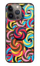 Spiral Pattern iPhone 13 Pro Max Pop Case by Casekaro