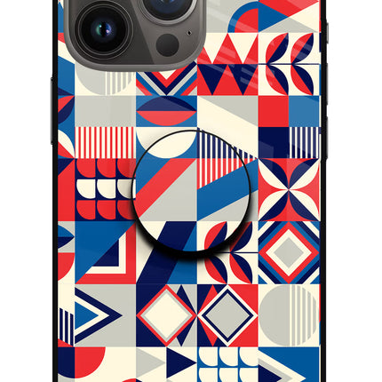 Colorful Pattern iPhone 13 Pro Max Glass Case