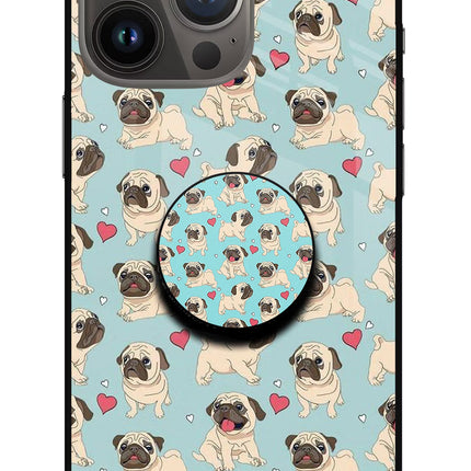 Pug Dog iPhone 13 Pro Max Glass Case