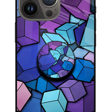 Cubic Abstract iPhone 13 Pro Max Glass Case