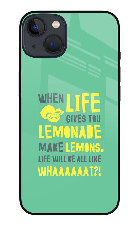 Quote iPhone 13 Mini Glass Case