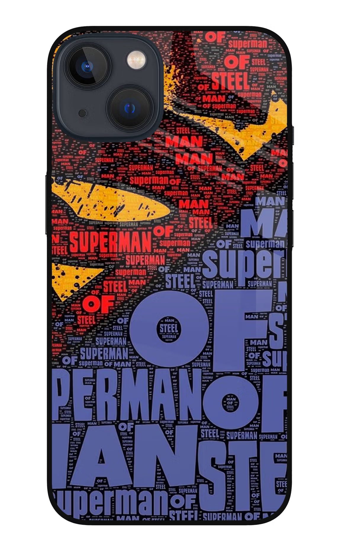 Superman iPhone 13 Mini Glass Case Back Cover by Casekaro