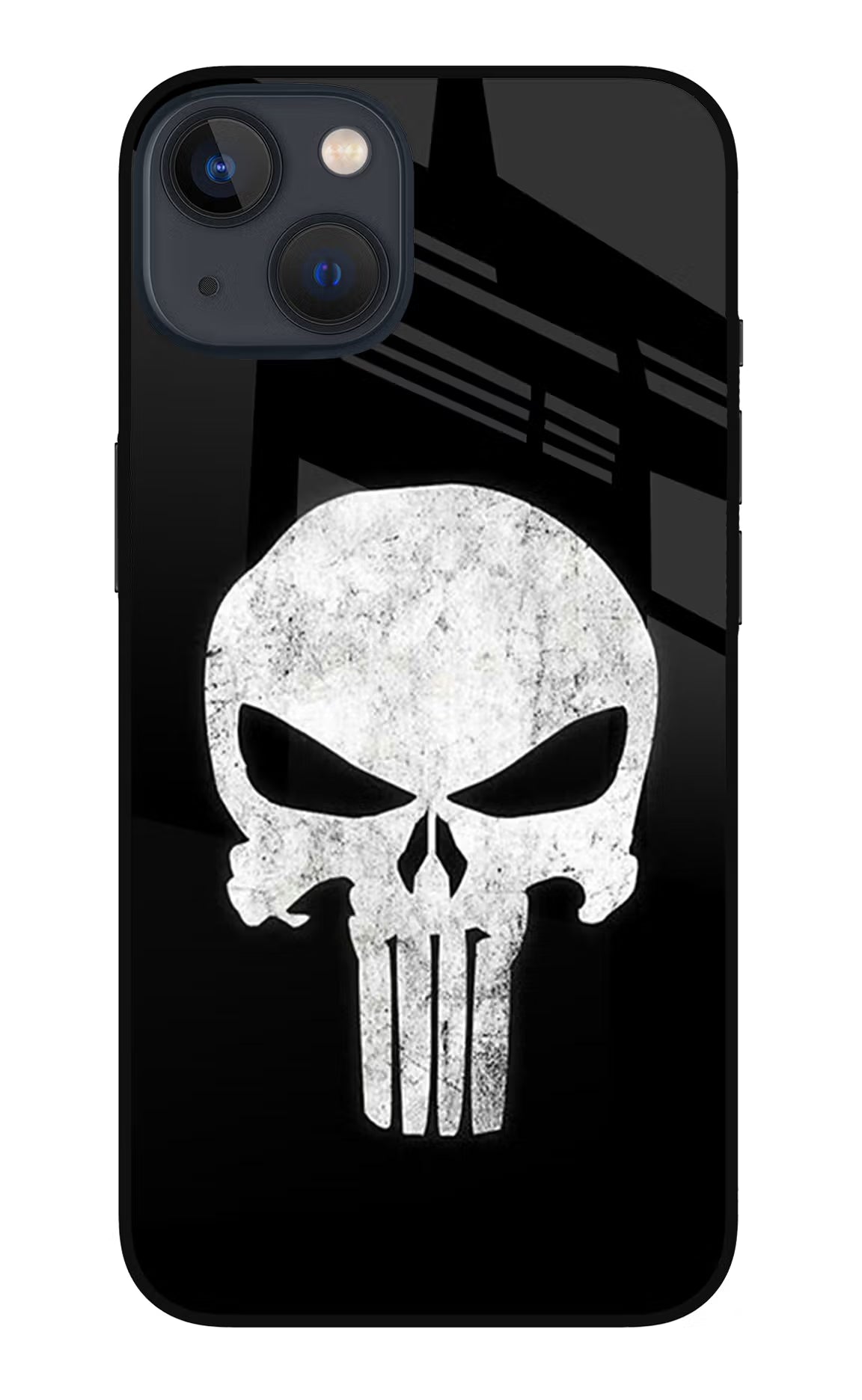 Punisher Skull iPhone 13 Mini Glass Case Back Cover by Casekaro