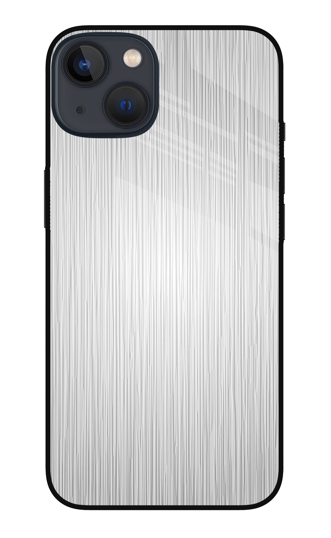 Wooden Grey Texture iPhone 13 Mini Glass Case