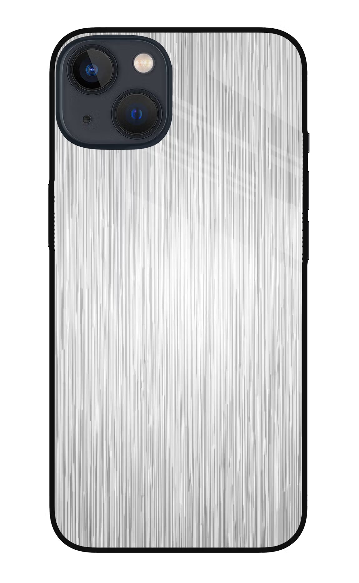 Wooden Grey Texture iPhone 13 Mini Glass Case Back Cover by Casekaro