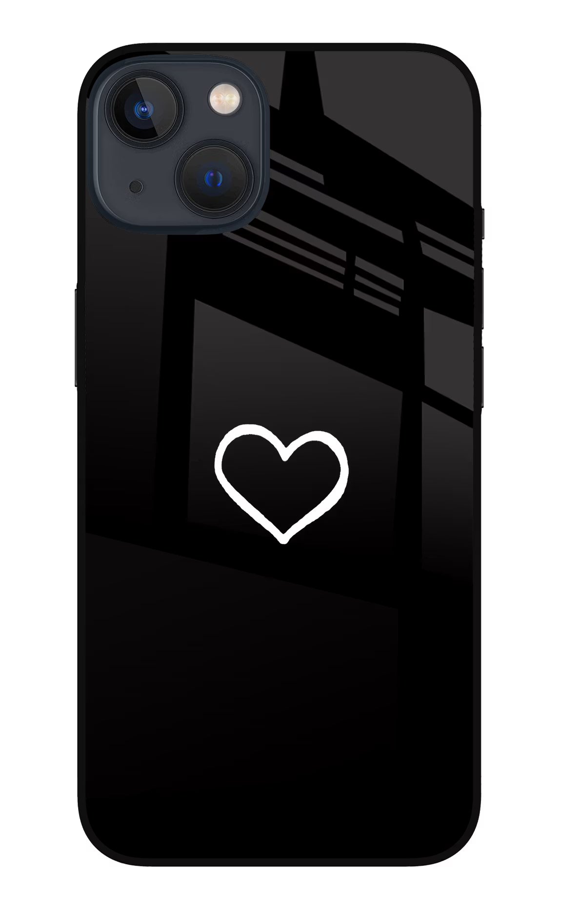 Heart iPhone 13 Mini Glass Case Back Cover by Casekaro
