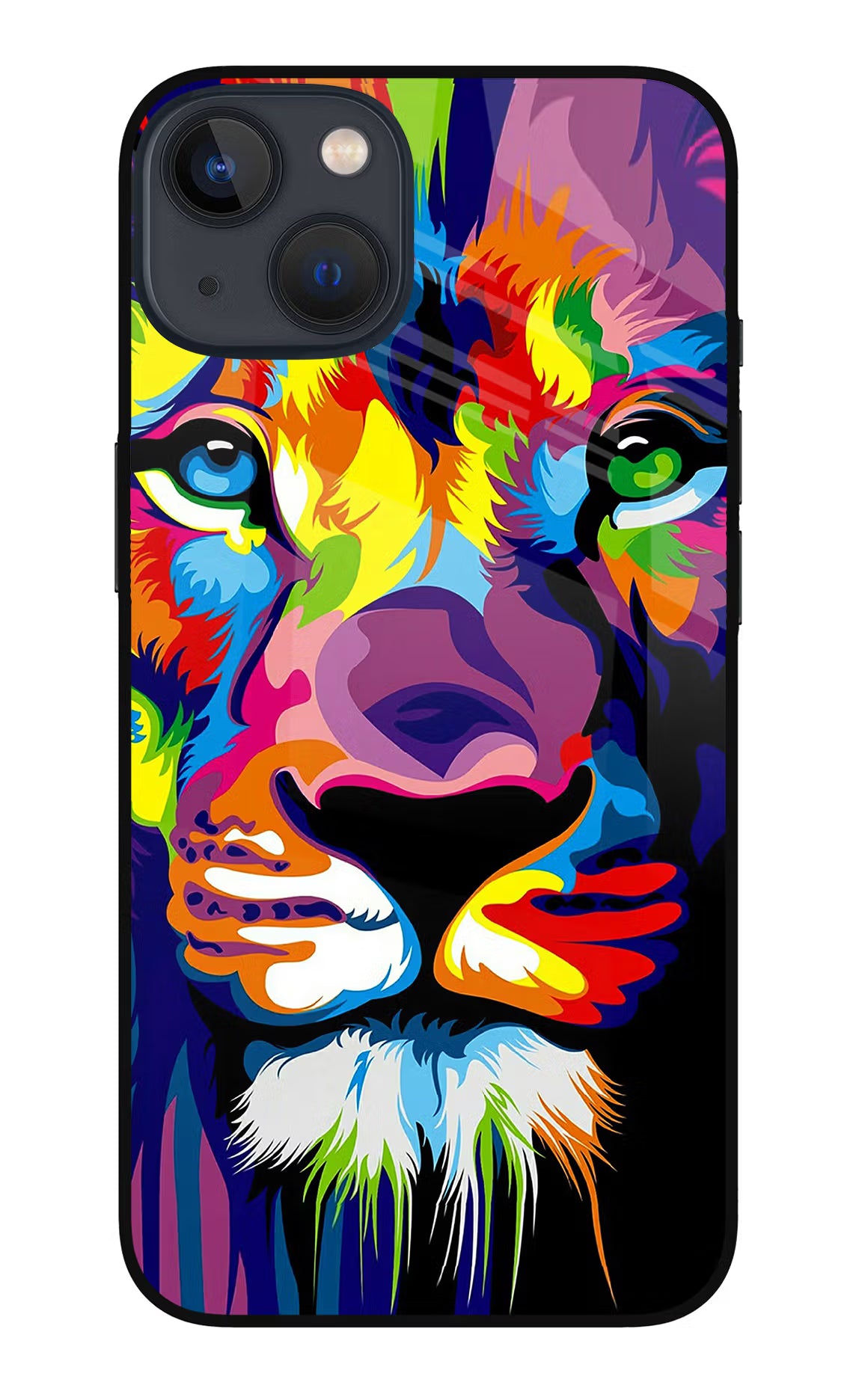 Lion iPhone 13 Mini Glass Case Back Cover by Casekaro