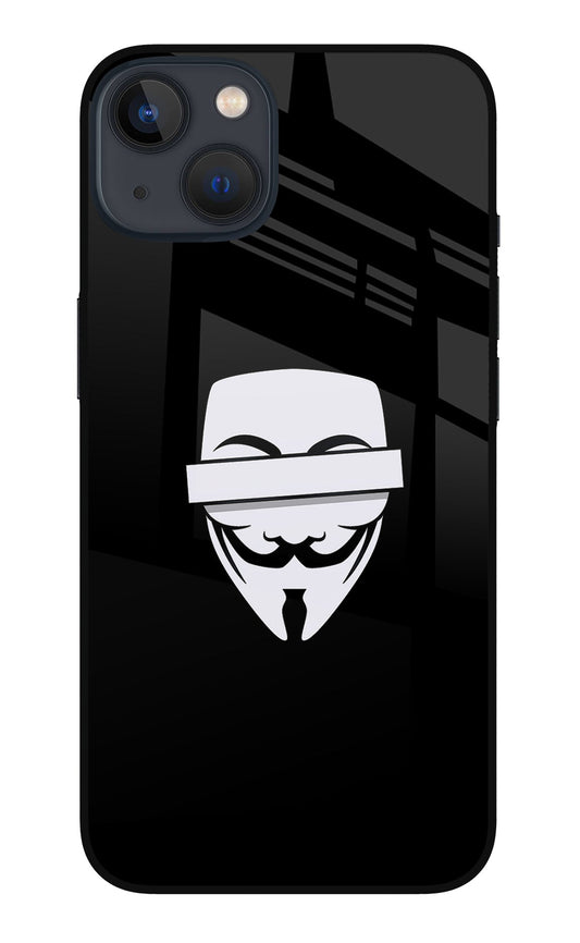 Anonymous Face iPhone 13 Mini Glass Case