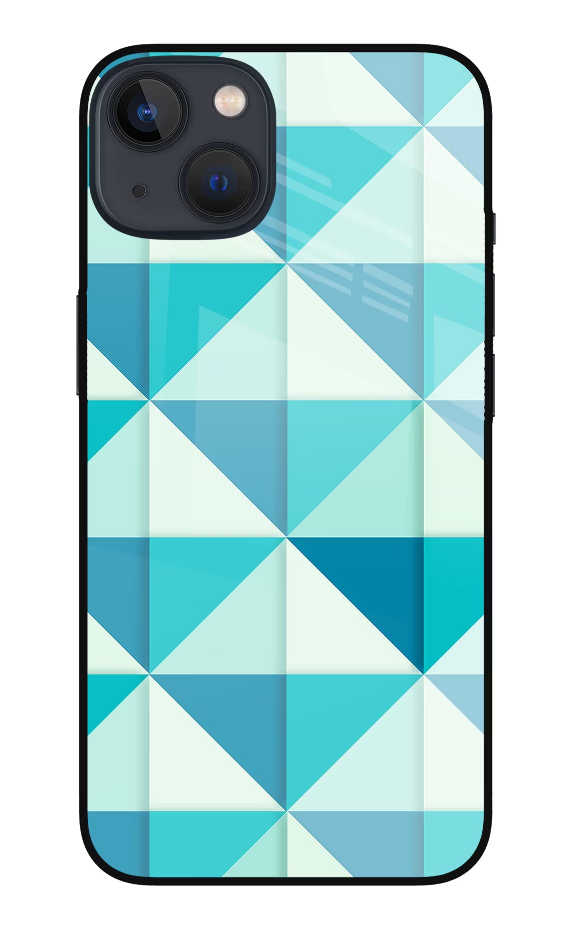 Abstract iPhone 13 Mini Glass Case Back Cover by Casekaro