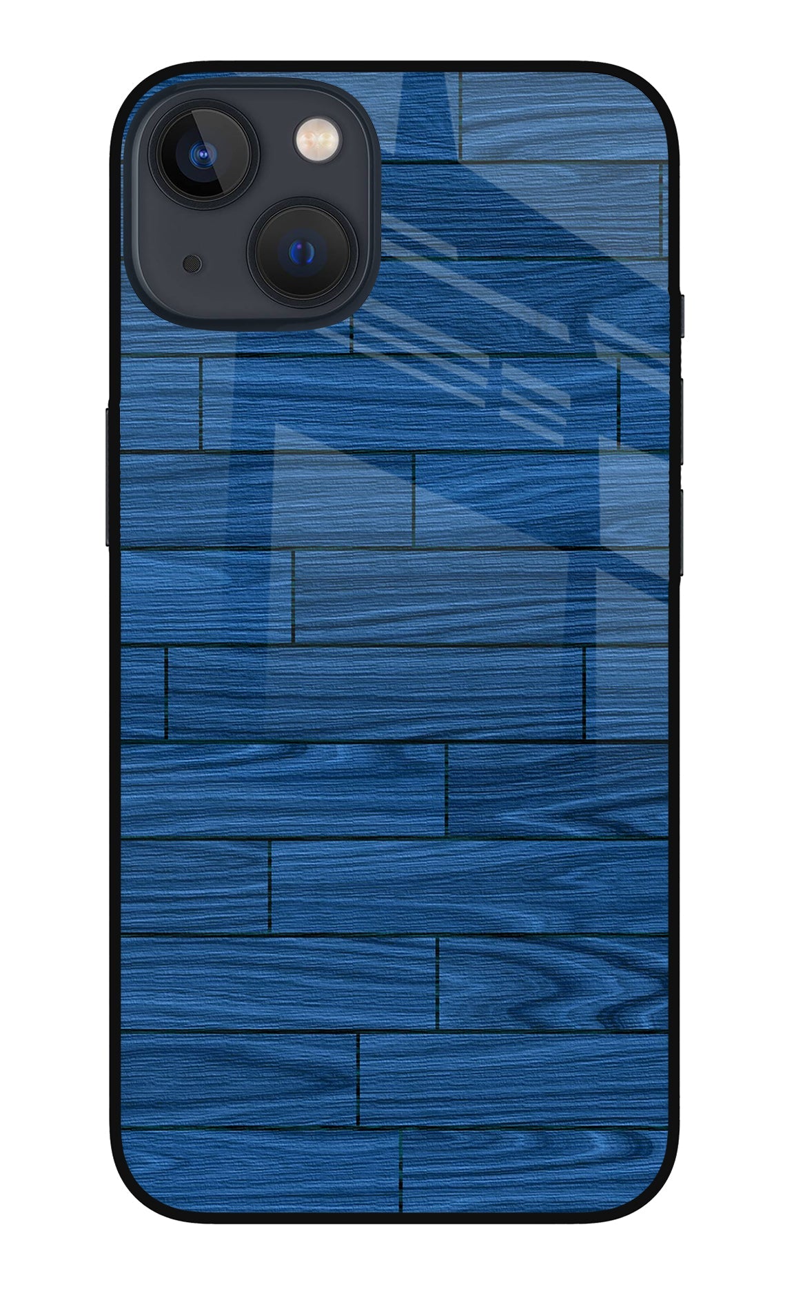 Wooden Texture iPhone 13 Mini Glass Case