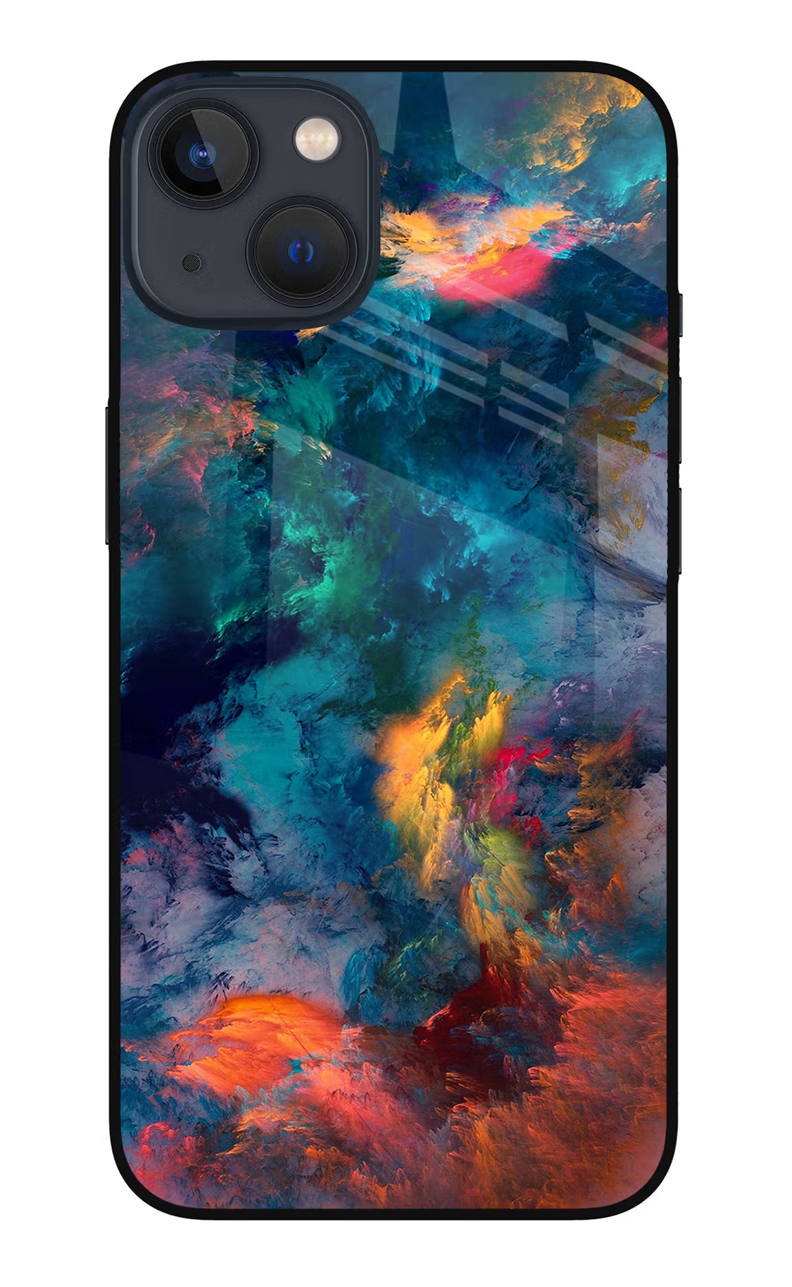 Artwork Paint iPhone 13 Mini Glass Case Back Cover by Casekaro