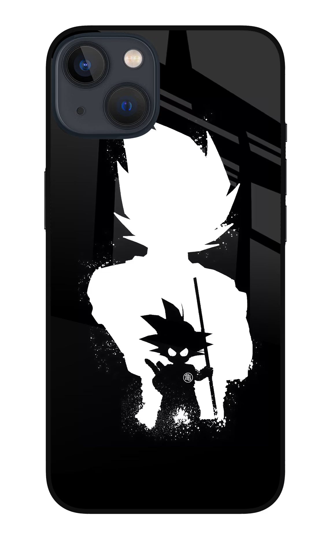 Goku Shadow iPhone 13 Mini Glass Case Back Cover by Casekaro