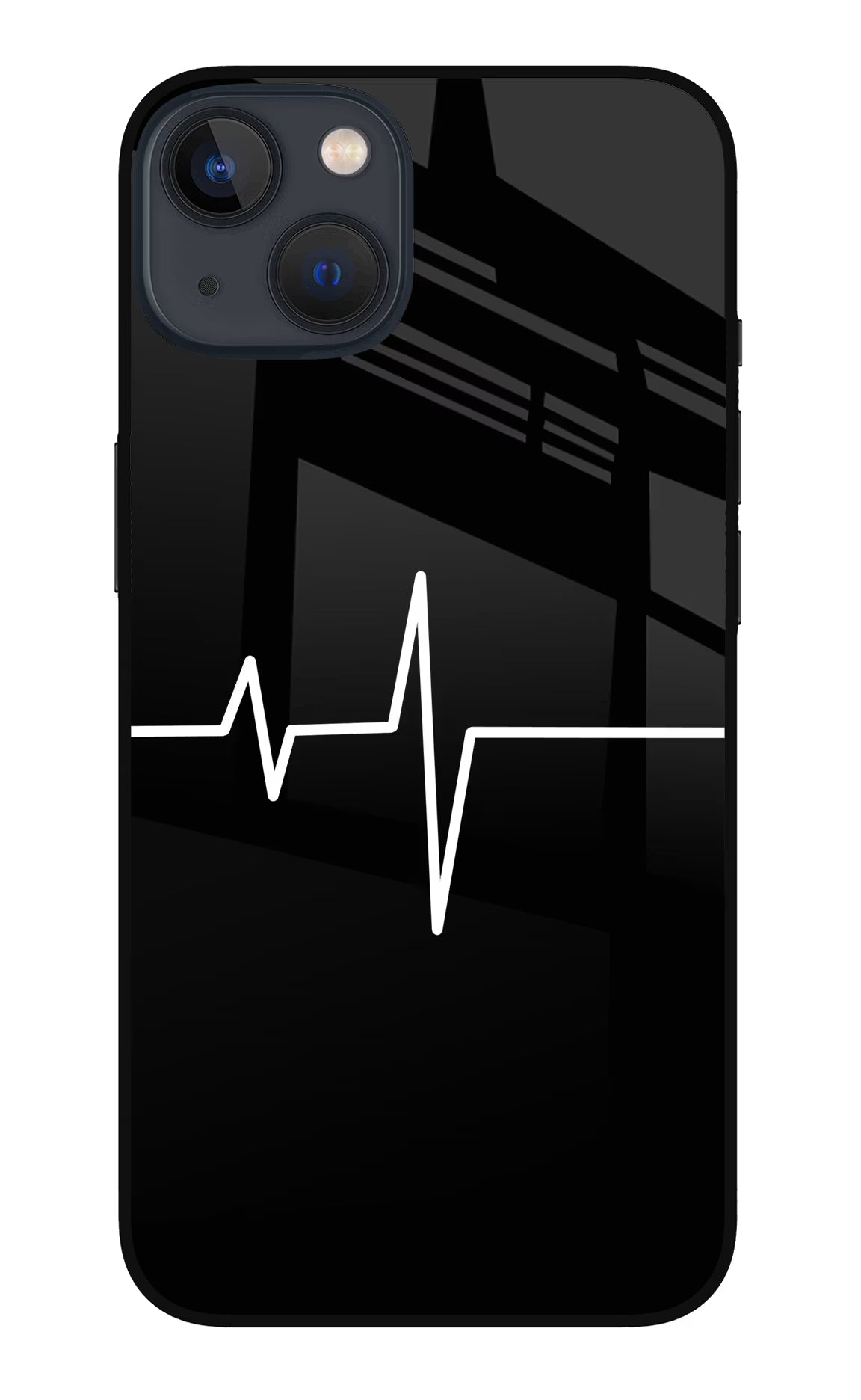 Heart Beats iPhone 13 Mini Glass Case Back Cover by Casekaro
