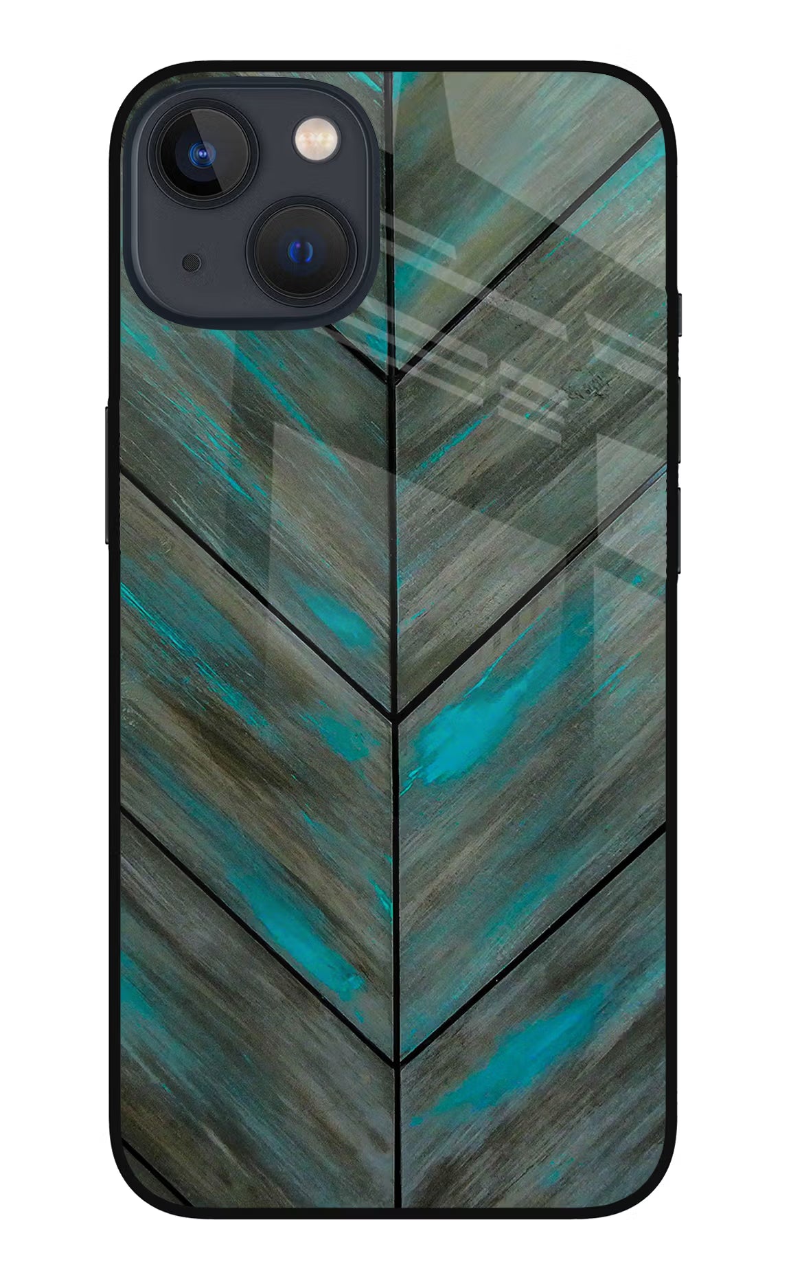 Pattern iPhone 13 Mini Glass Case Back Cover by Casekaro