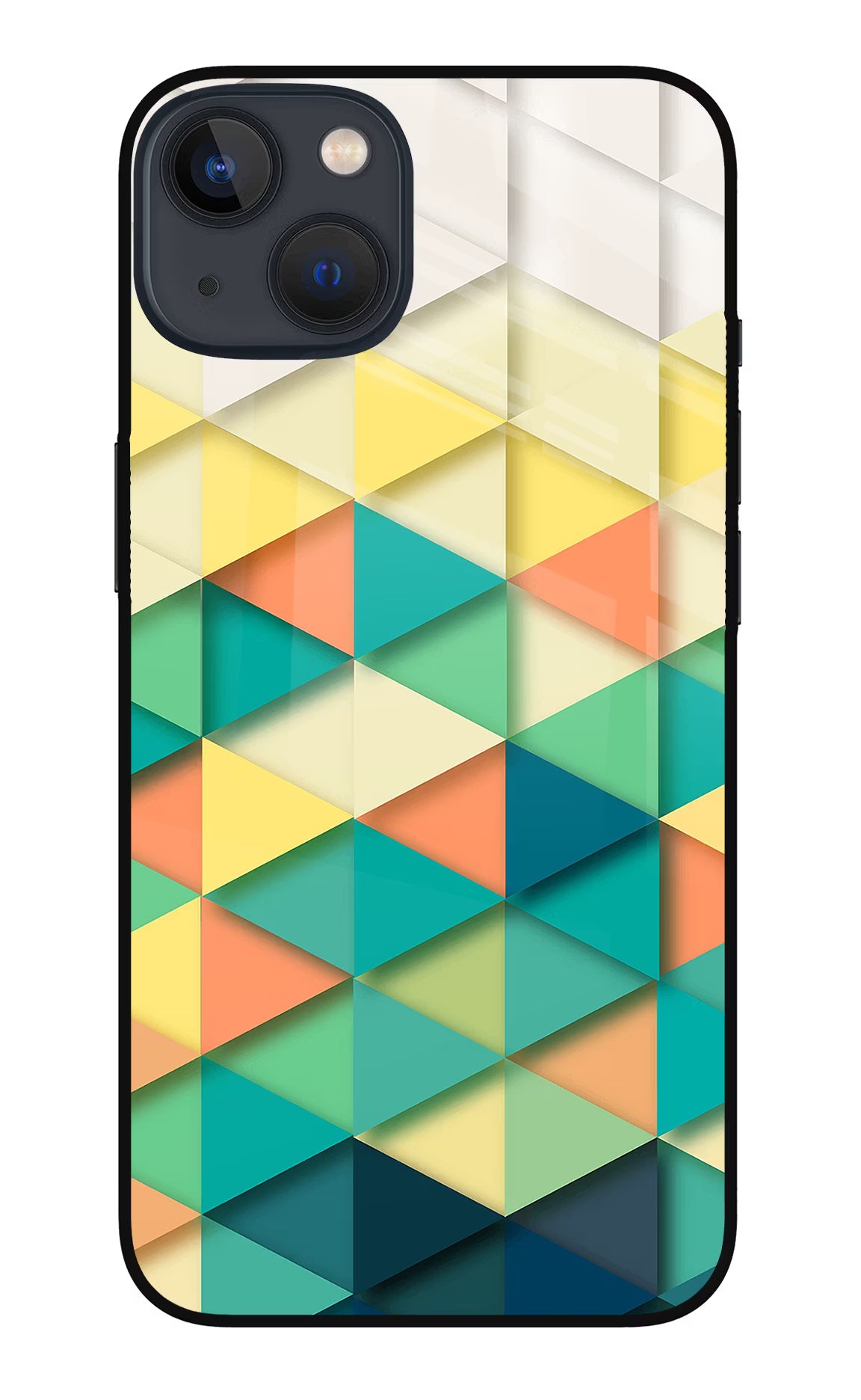 Abstract iPhone 13 Mini Glass Case Back Cover by Casekaro