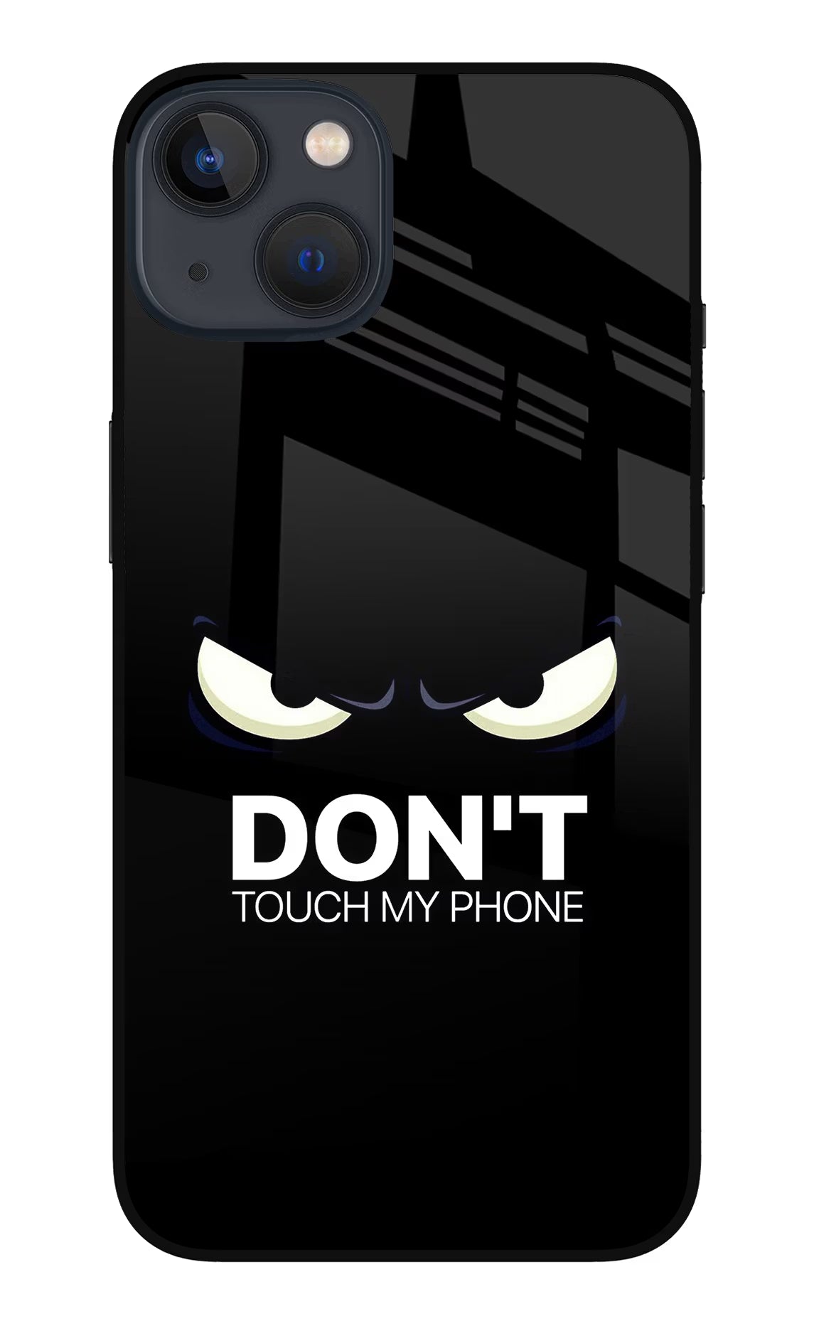 Don'T Touch My Phone iPhone 13 Mini Glass Case Back Cover by Casekaro