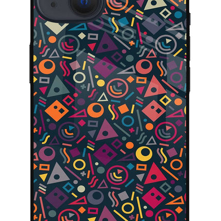 Geometric Abstract iPhone 13 Mini Glass Case