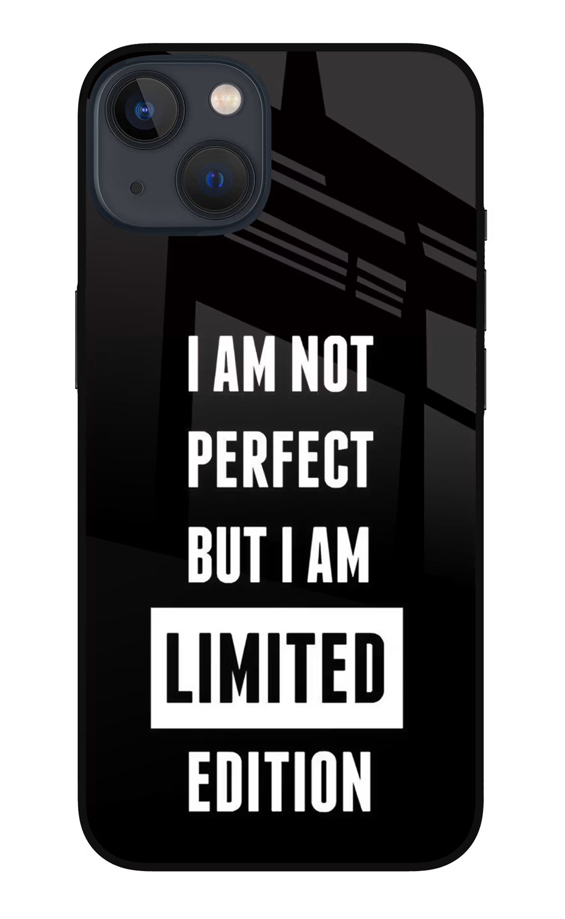 I Am Not Perfect But I Am Limited Edition iPhone 13 Mini Glass Case Back Cover by Casekaro