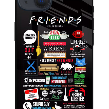 FRIENDS iPhone 13 Mini Glass Case Back Cover by Casekaro