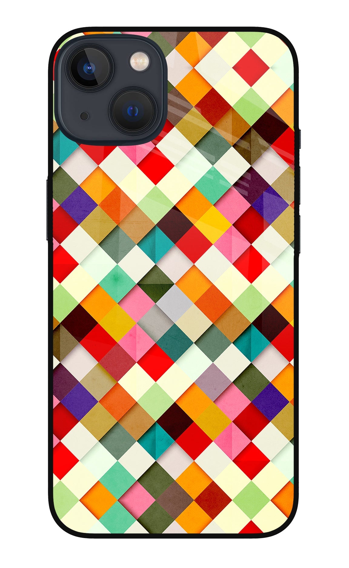 Geometric Abstract Colorful iPhone 13 Mini Back Cover