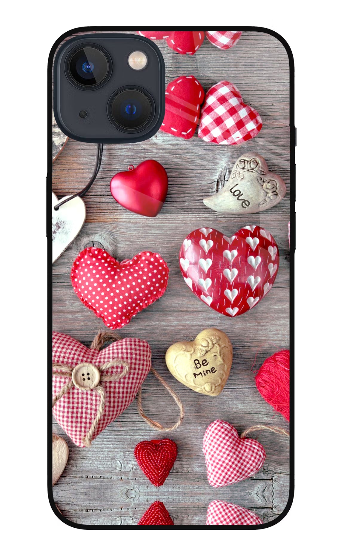 Love Wallpaper iPhone 13 Mini Glass Case Back Cover by Casekaro