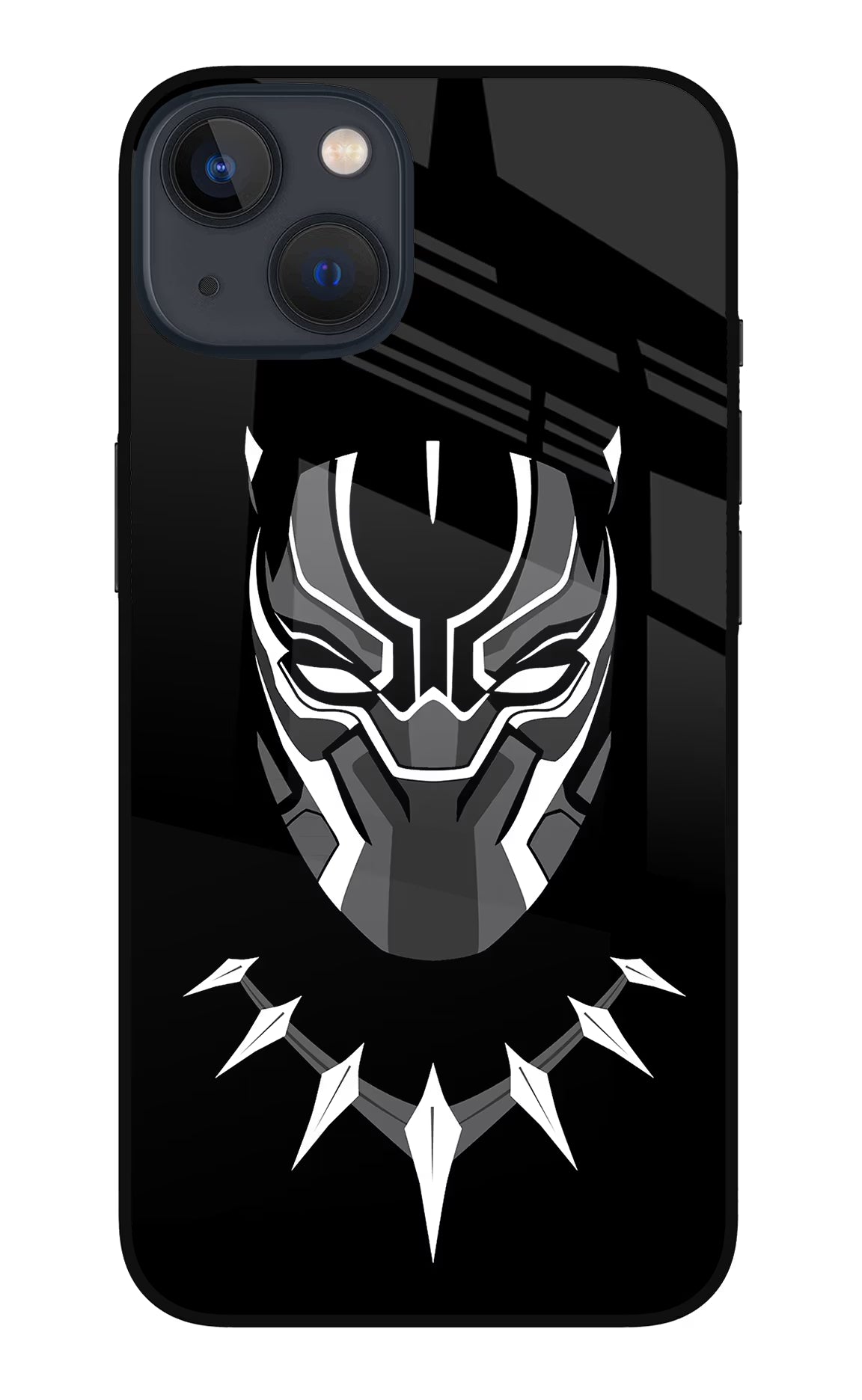 Black Panther iPhone 13 Mini Glass Case Back Cover by Casekaro