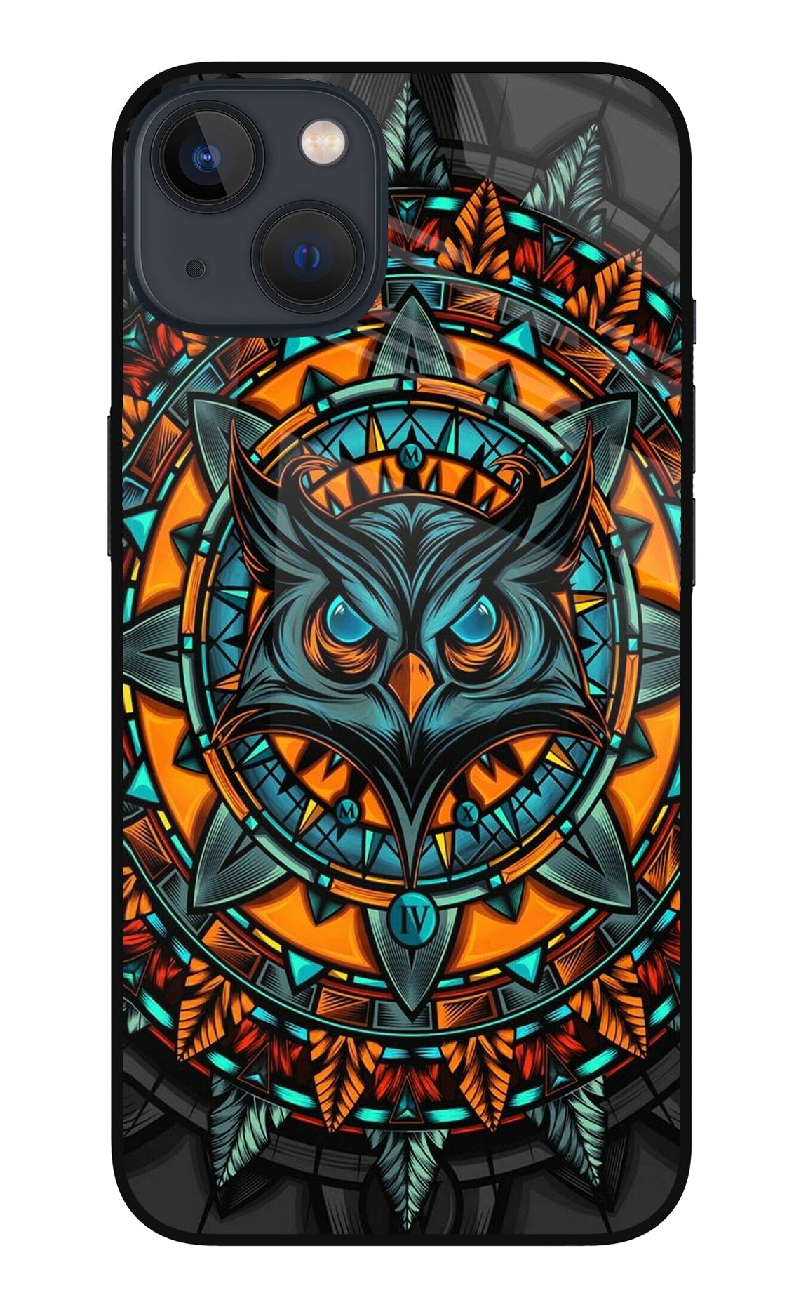 Angry Owl Art iPhone 13 Mini Back Cover