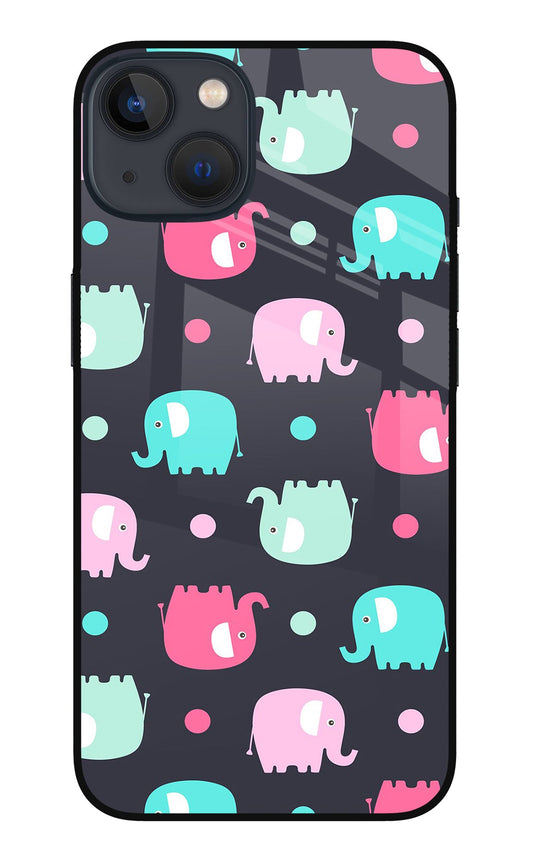 Elephants iPhone 13 Mini Glass Case