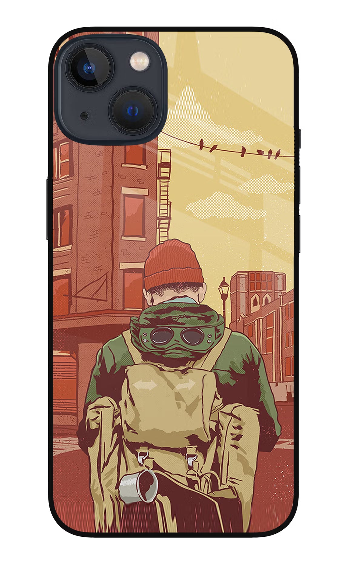 Adventurous iPhone 13 Mini Glass Case Back Cover by Casekaro