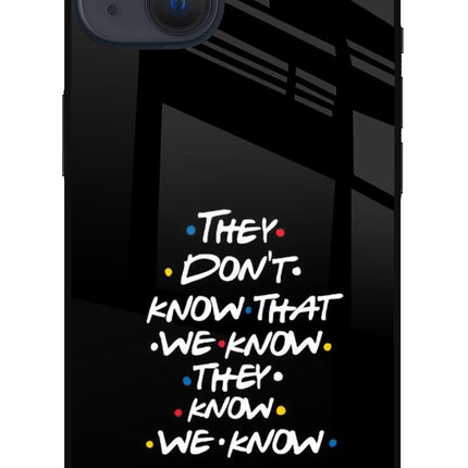 FRIENDS Dialogue iPhone 13 Mini Glass Case Back Cover by Casekaro